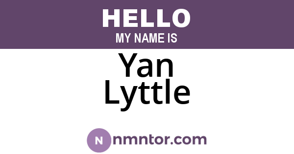 Yan Lyttle