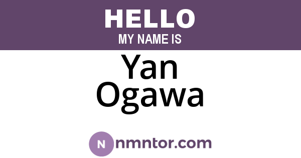 Yan Ogawa