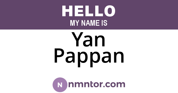 Yan Pappan