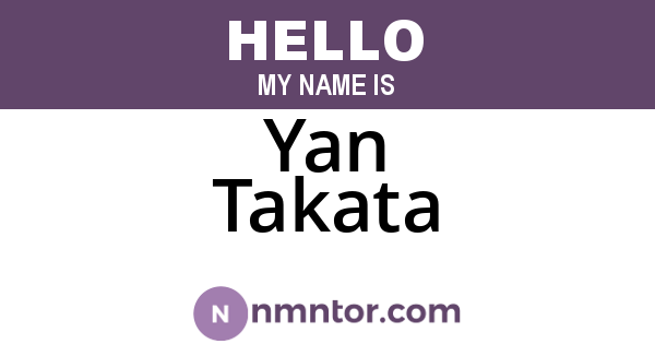 Yan Takata