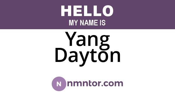 Yang Dayton