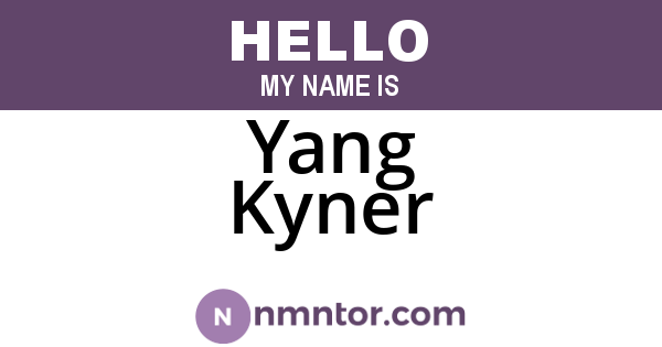 Yang Kyner