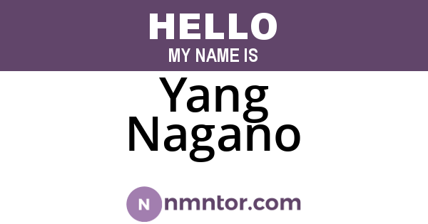 Yang Nagano