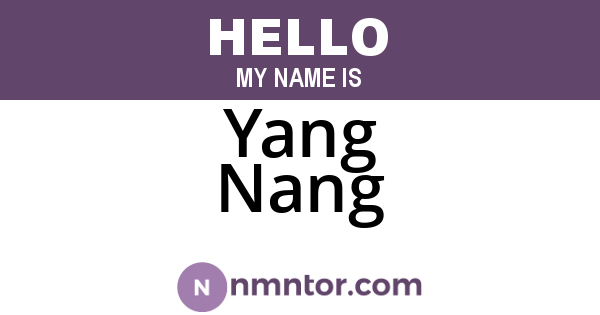 Yang Nang