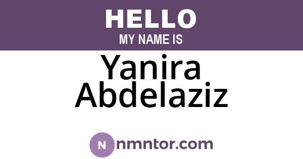 Yanira Abdelaziz