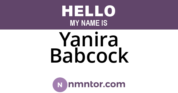 Yanira Babcock