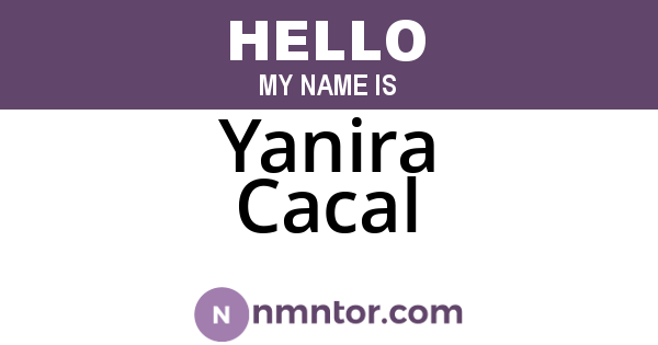Yanira Cacal