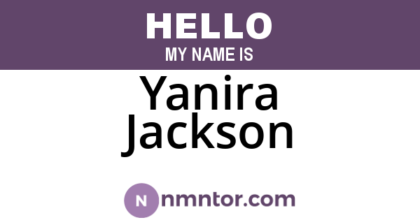 Yanira Jackson