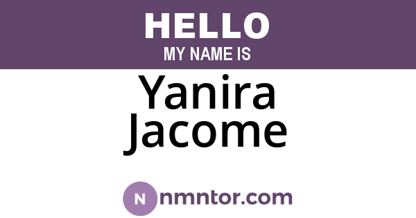 Yanira Jacome