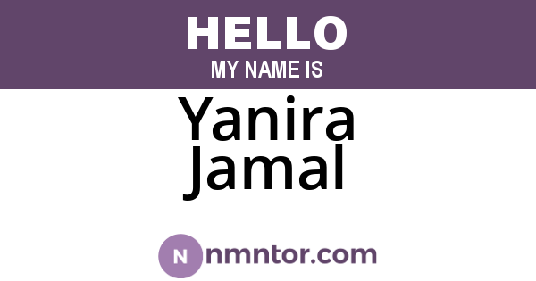 Yanira Jamal