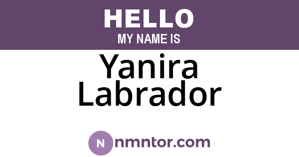 Yanira Labrador