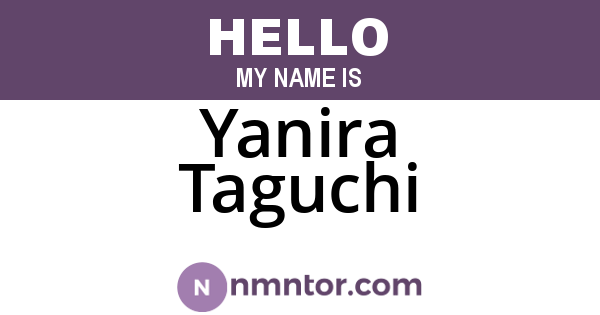 Yanira Taguchi