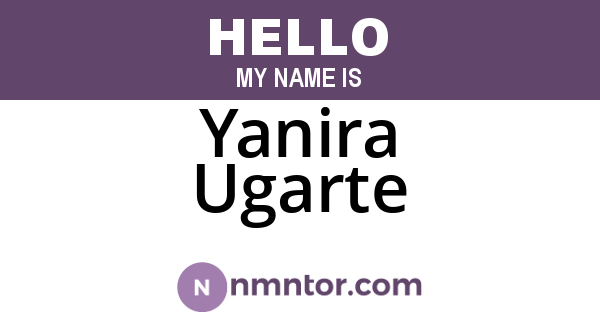 Yanira Ugarte