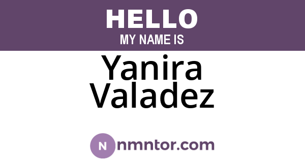 Yanira Valadez