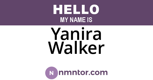 Yanira Walker