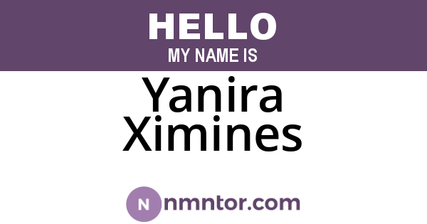 Yanira Ximines