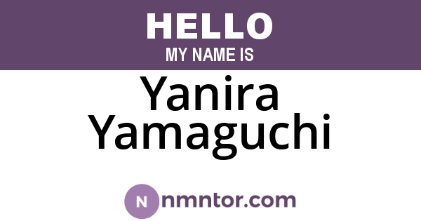 Yanira Yamaguchi