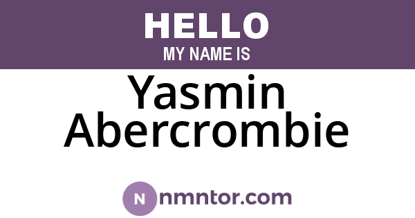 Yasmin Abercrombie