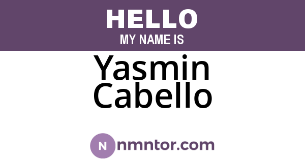 Yasmin Cabello