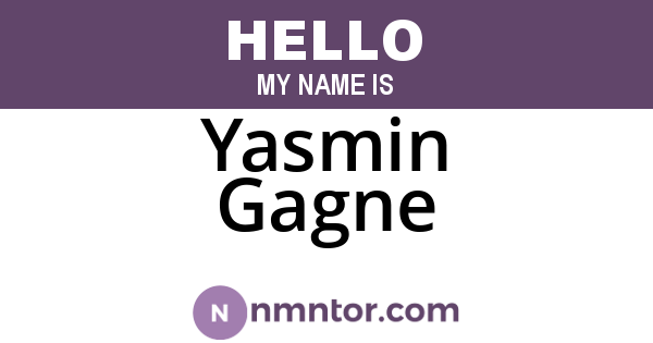Yasmin Gagne