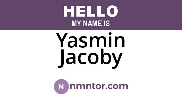 Yasmin Jacoby