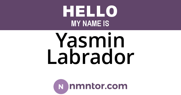 Yasmin Labrador
