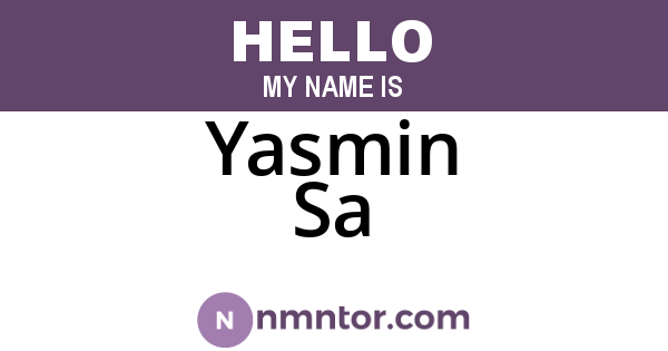 Yasmin Sa