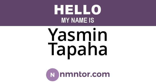 Yasmin Tapaha