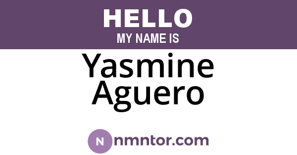 Yasmine Aguero