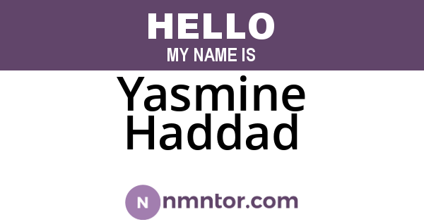 Yasmine Haddad