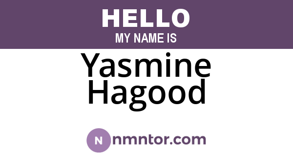 Yasmine Hagood