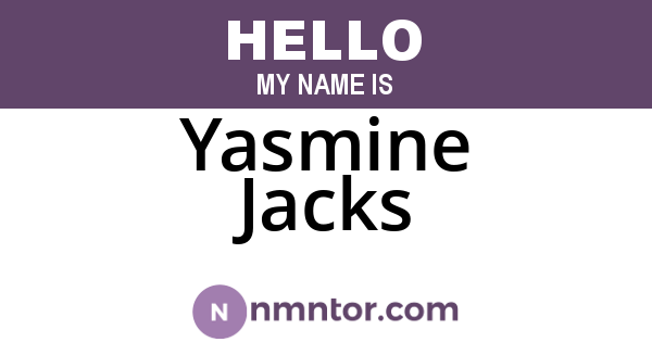 Yasmine Jacks