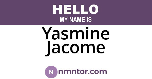 Yasmine Jacome