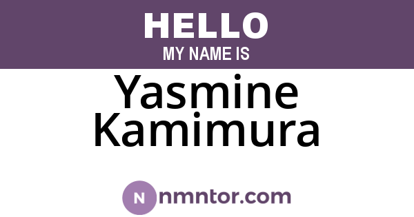 Yasmine Kamimura