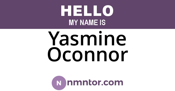 Yasmine Oconnor
