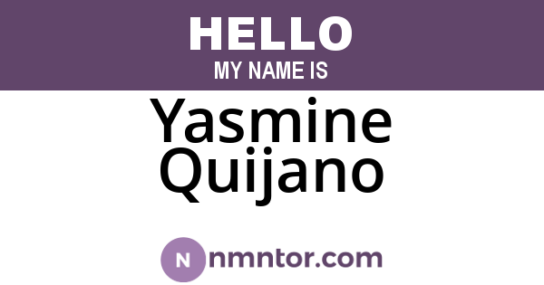 Yasmine Quijano