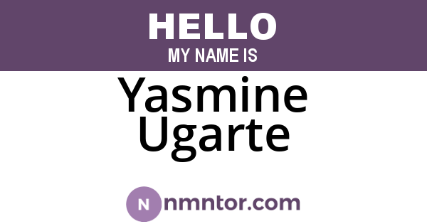 Yasmine Ugarte