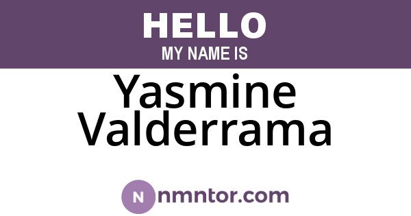 Yasmine Valderrama