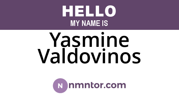 Yasmine Valdovinos