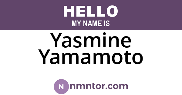 Yasmine Yamamoto