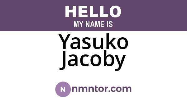 Yasuko Jacoby