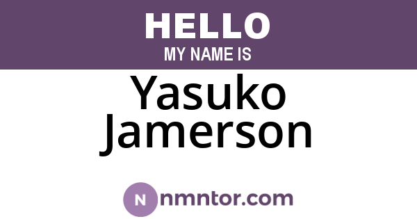 Yasuko Jamerson