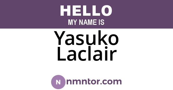 Yasuko Laclair