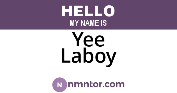Yee Laboy