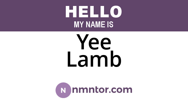 Yee Lamb