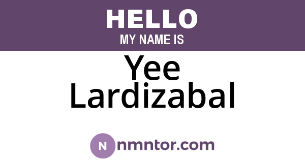 Yee Lardizabal