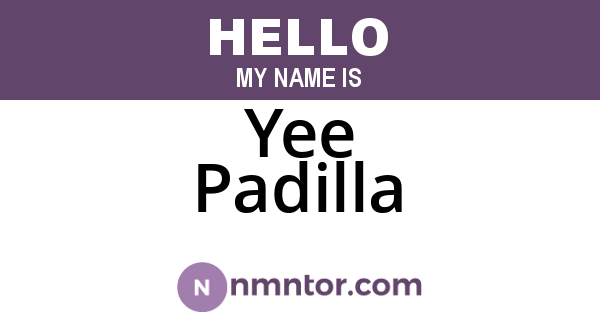 Yee Padilla