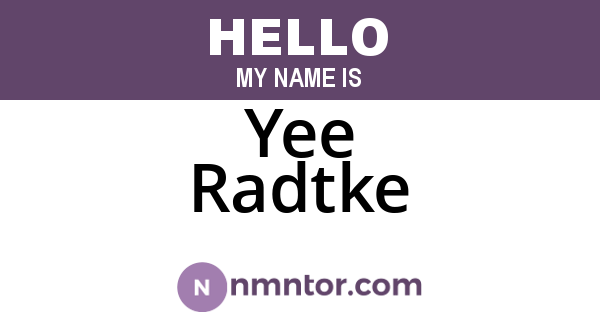 Yee Radtke