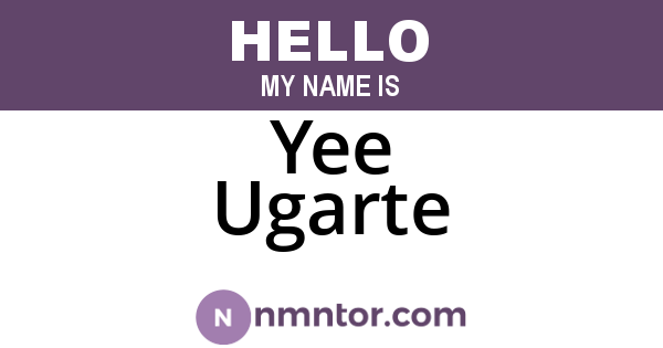 Yee Ugarte