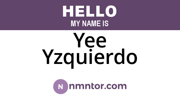 Yee Yzquierdo